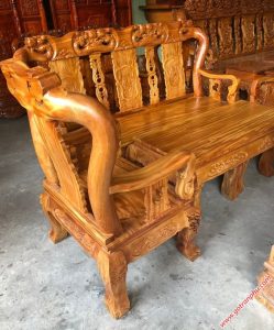 bàn ghế gỗ gõ đỏ tay 10