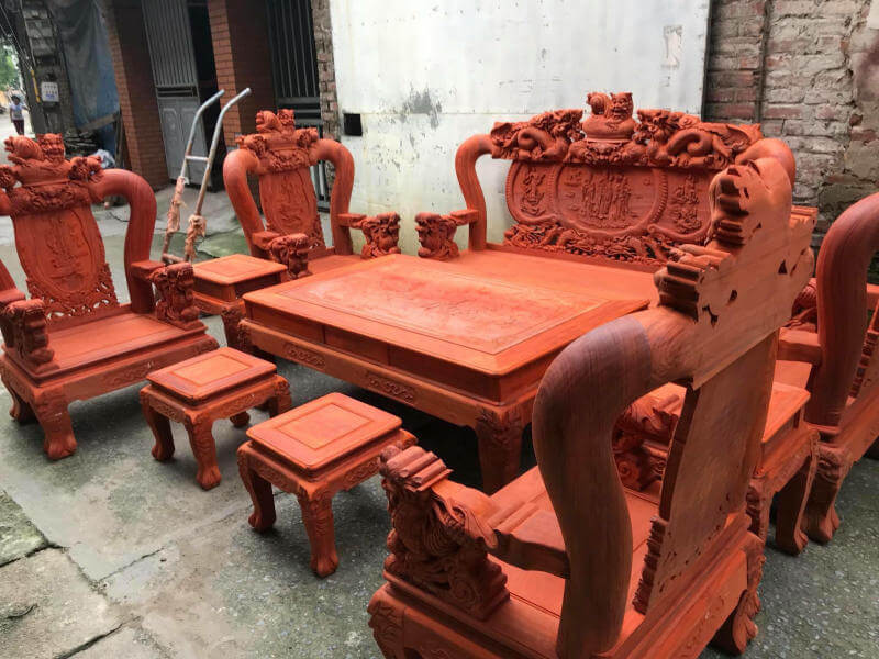 bàn ghế gỗ gụ nam phi