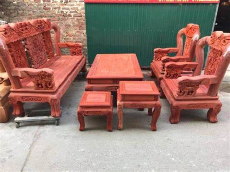 Bàn ghế gỗ hương đỏ nam phi