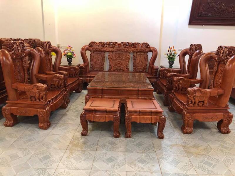 Bộ bàn ghế gỗ hương