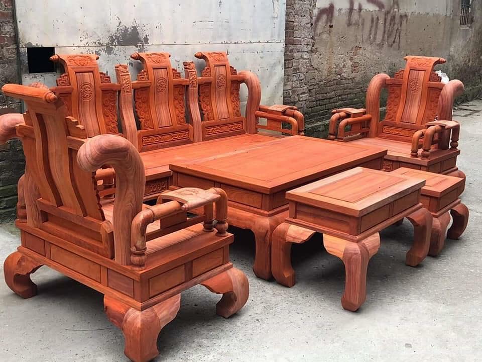 Bàn ghế gỗ hương đá