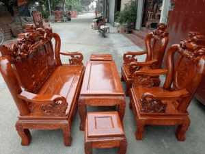 Bàn ghế gỗ hương đá