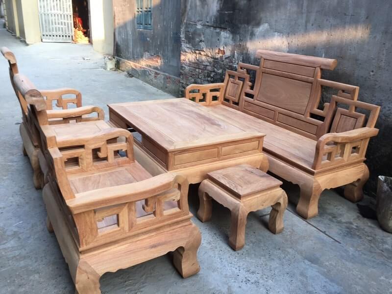 bàn ghế gỗ hương vân Sơn Thủy