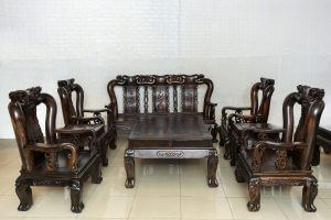 Bàn ghế gỗ mun