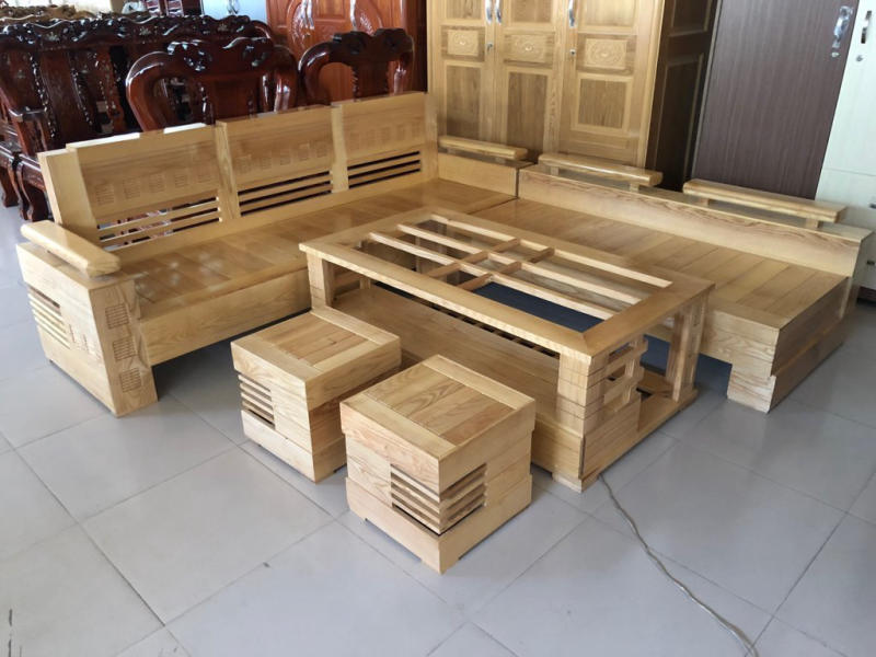 bộ bàn ghế gỗ phòng khách cao cấp