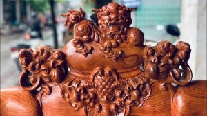 bộ bàn ghế Nghê Đỉnh gỗ hương Nam Phi