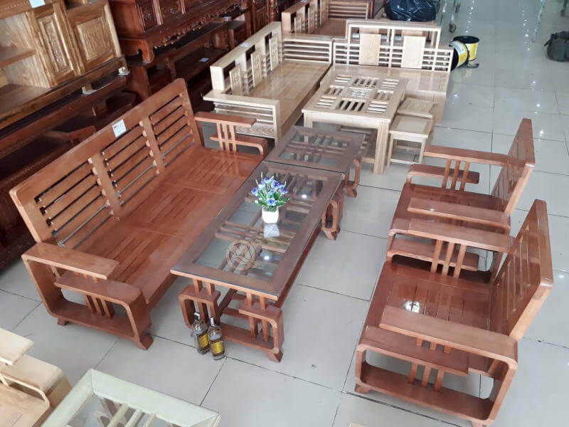 bộ bàn ghế Nhật lùn gỗ hương