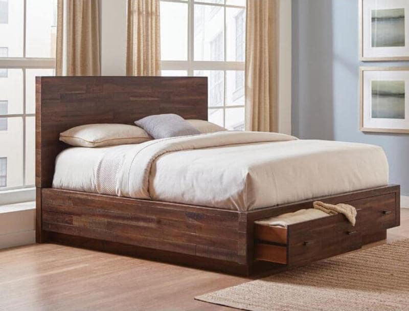 mẫu giường gỗ tự nhiên đẹp