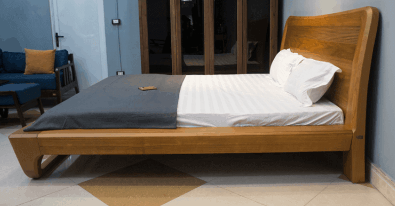 giường gỗ gõ đỏ đẹp