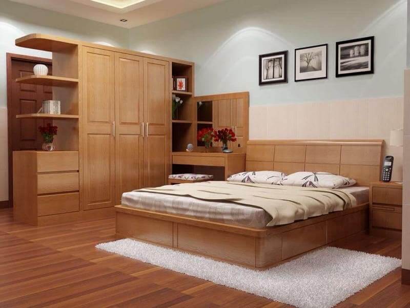 giường ngủ gỗ
