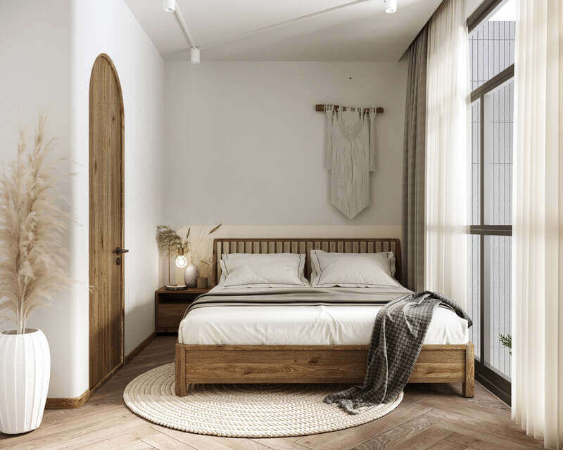 giường gỗ hương nam phi phong thủy
