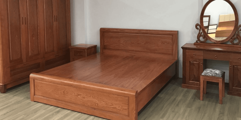 Giường ngủ gỗ hương