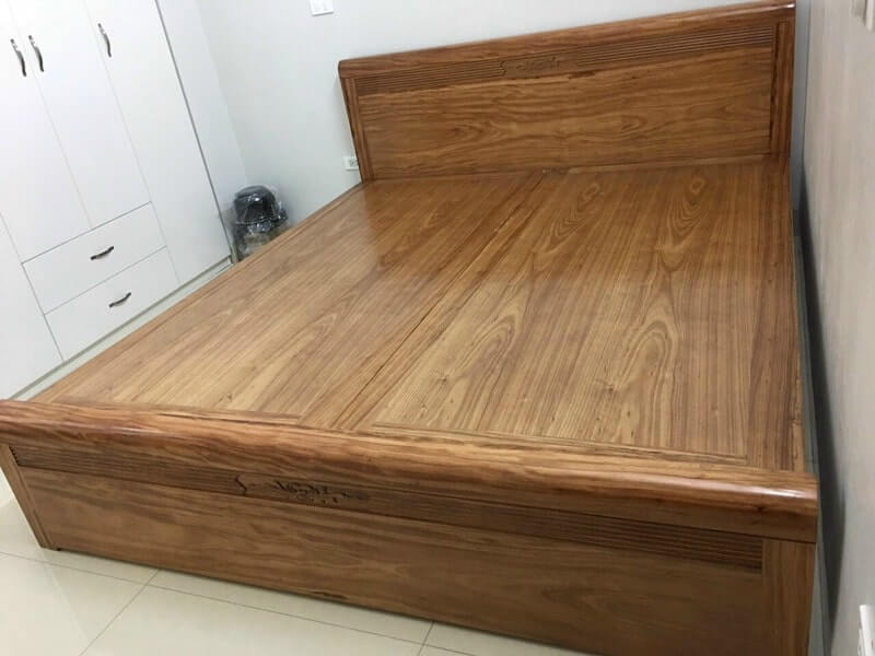 Giường gỗ hương xám 2mx2m2