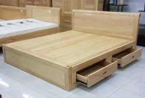 giường gỗ hương xám 2mx2m2