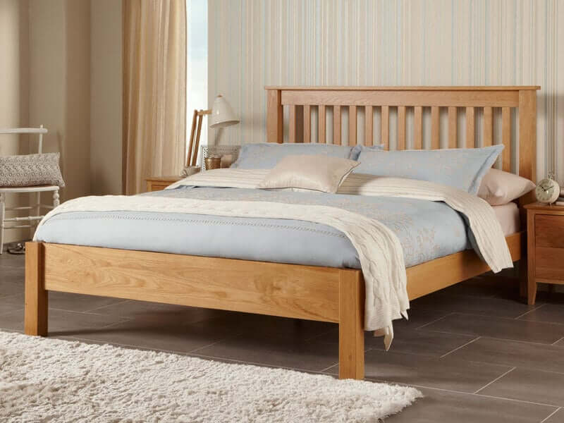 Mẫu giường gỗ sồi