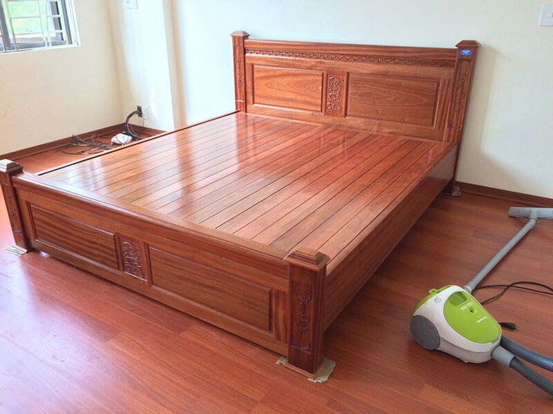 giường gỗ xoan đào đẹp