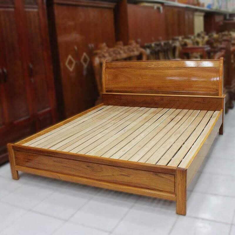 Mẫu giường gỗ xoan đào đẹp