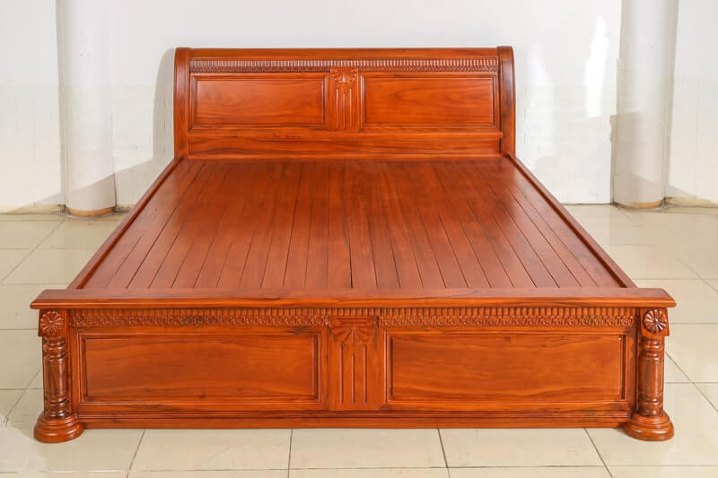 mẫu giường gỗ 1m8x2m hiện đại