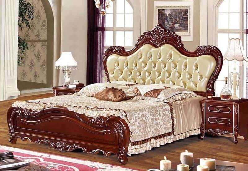 mẫu giường gỗ 1m8x2m