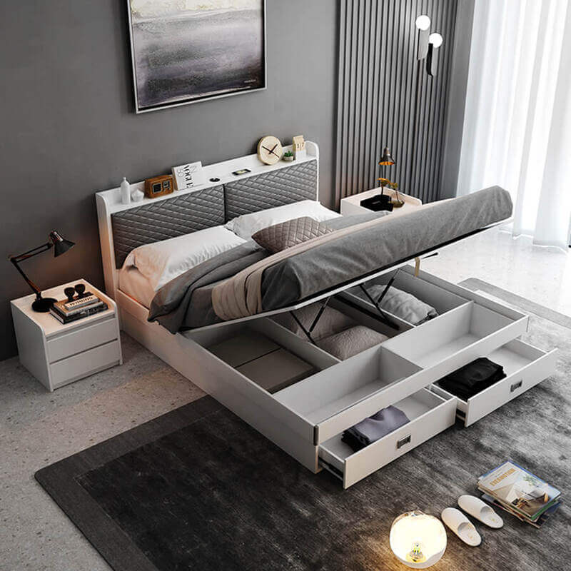 mẫu giường gỗ 1m8x2m