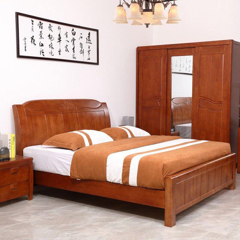 mẫu giường gỗ 1m8x2m đẹp