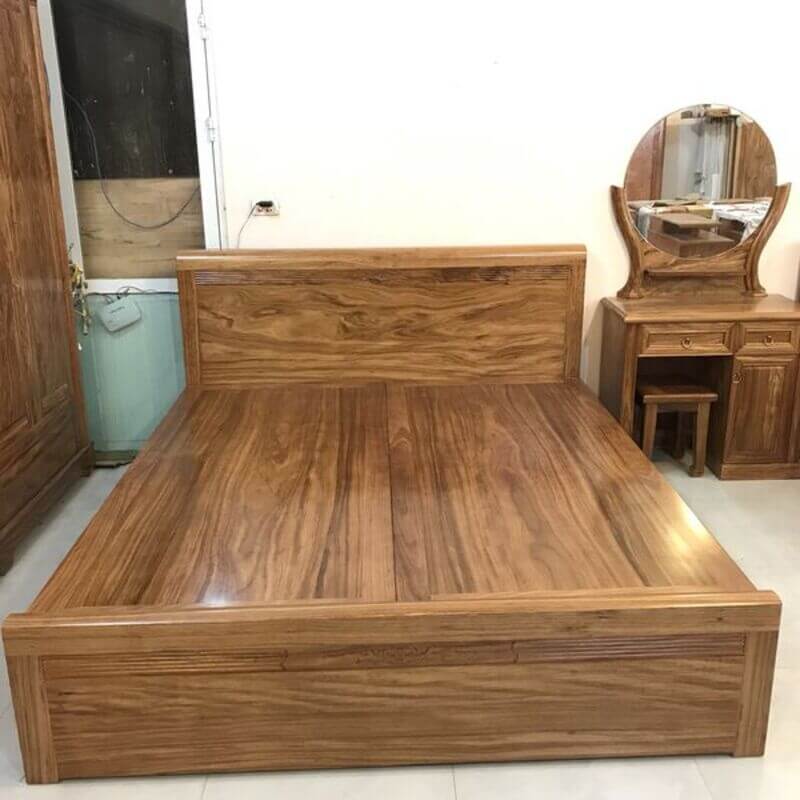 Mẫu giường gỗ có ngăn kéo