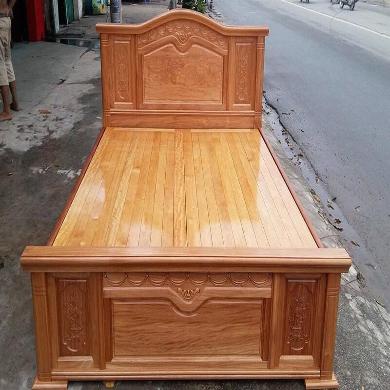 Mẫu giường gỗ Pơ Mu đẹp ưa chuộng nhất