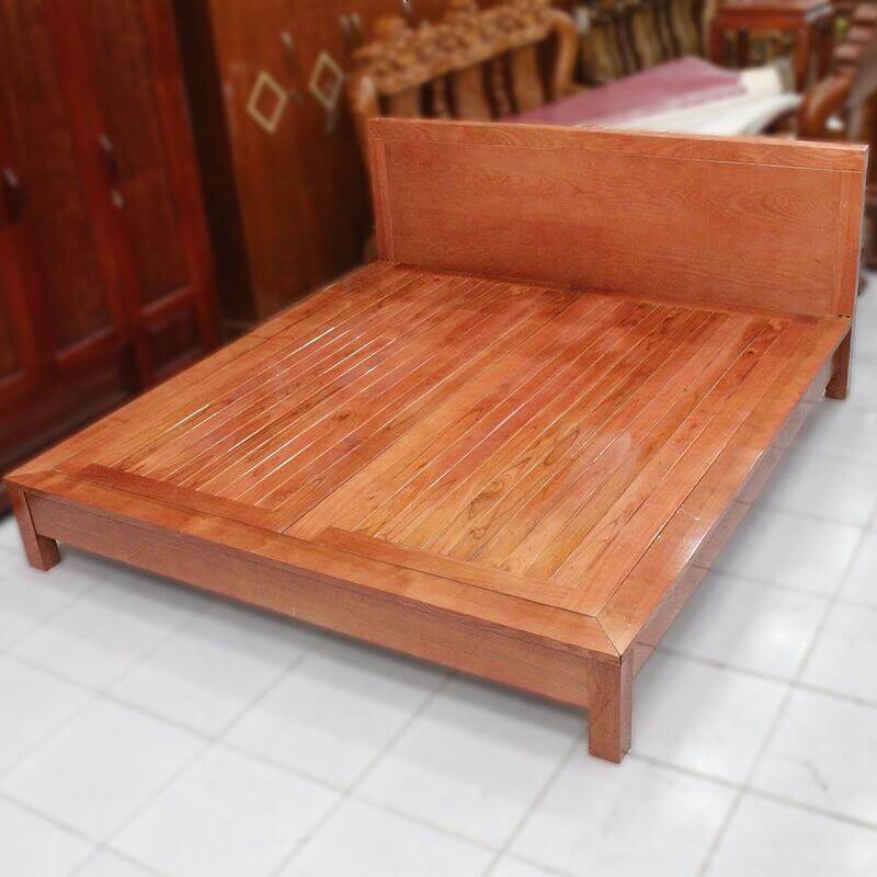 Mẫu giường gỗ Pơ Mu đẹp ưa chuộng