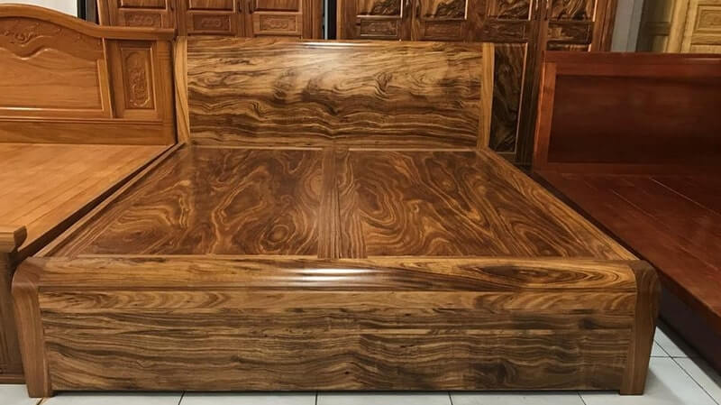 Mẫu giường phản gỗ đẹp tự nhiên