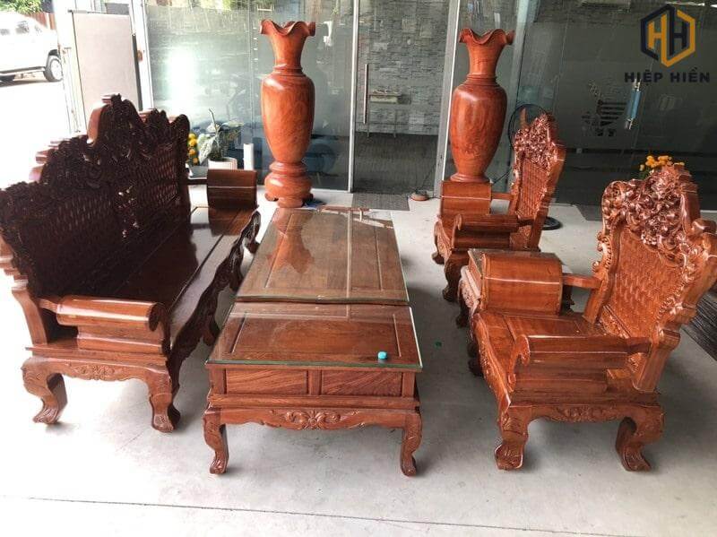 bàn ghế gỗ hương lào