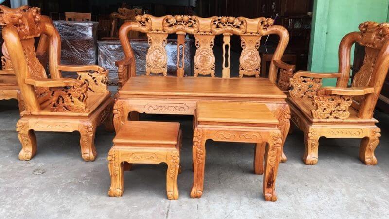 bàn ghế gỗ hương nam phi