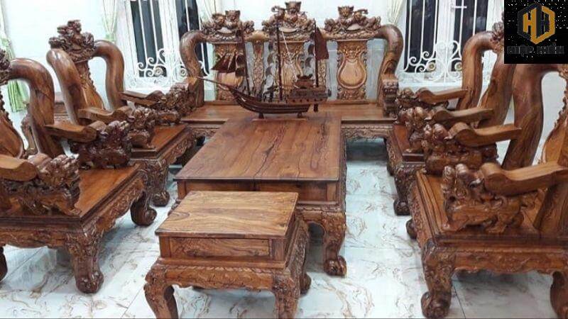 bàn ghế gỗ hương đỏ nam phi