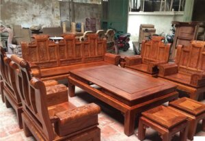 bàn ghế gỗ hương nam phi