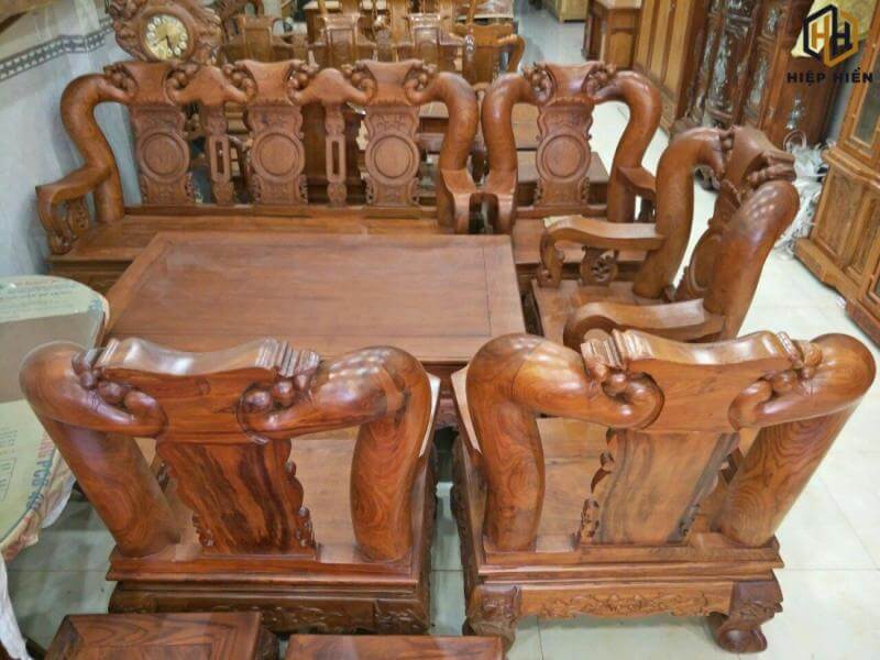 bàn ghế tay 16 gỗ hương