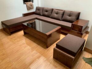 Bàn ghế gỗ hương xám