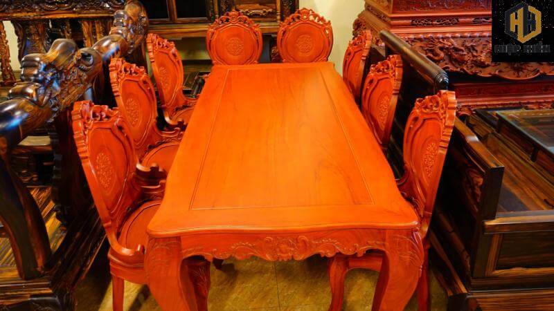 bộ bàn ghế gỗ 9 món