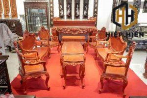 Bộ bàn ghế gỗ 9 món