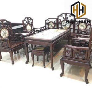 bộ bàn ghế gỗ gụ tay 8 báo giá