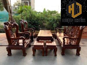 bộ minh đào gỗ gụ tay 10