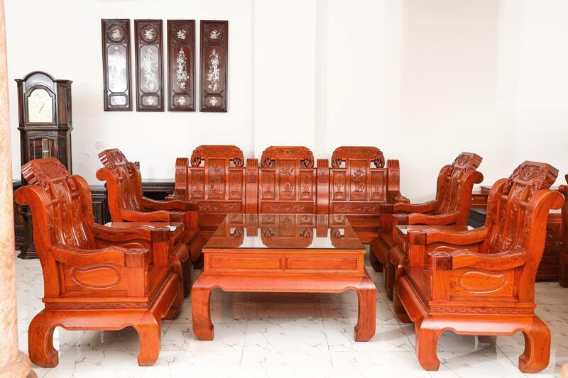 bàn ghế gỗ hương đá
