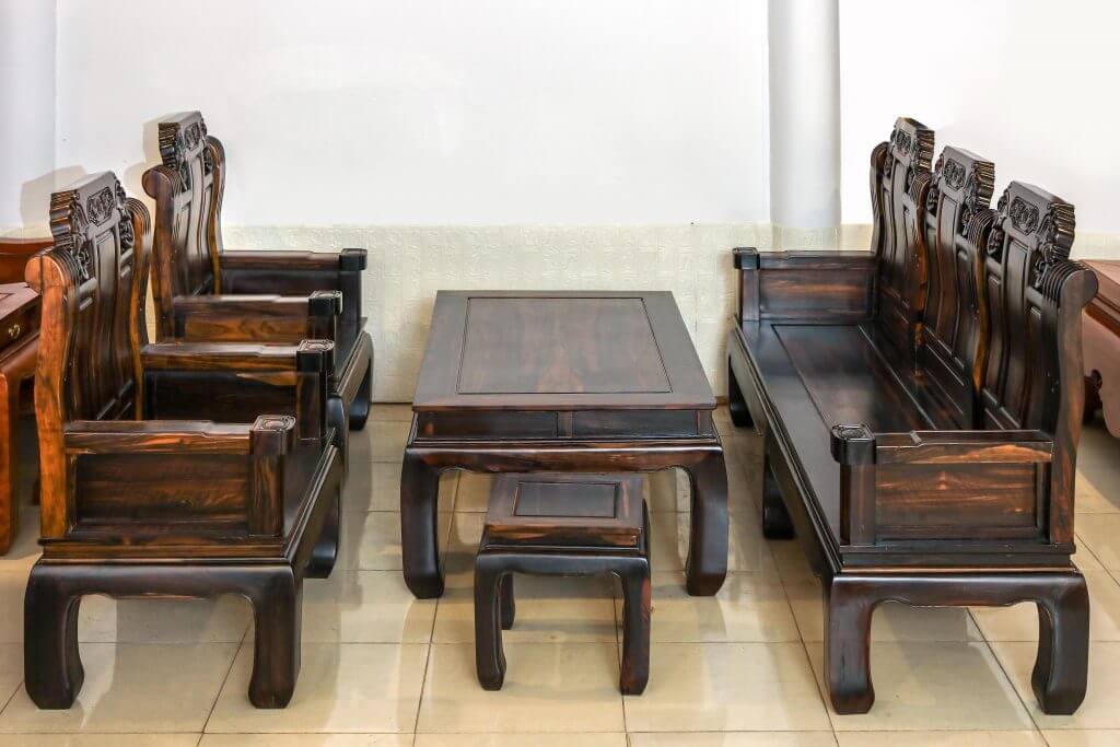 Bàn ghế gỗ tay 10